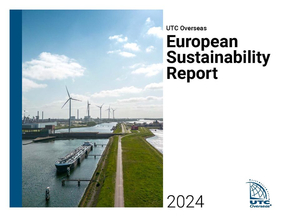 Cover of the 2024 UTC European Sustainability Report